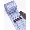image:imageHISDERN Mens Purple Ties Suit Vest Necktie with Pocket Square Cufflinks Set Plum Formal Check Tie Handkerchief for Men Wedding Classic 34