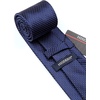 image:imageHISDERN Navy Ties for Men Blue Silk Mens Neck Tie with Pocket Square for Wedding Party Formal Business