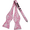image:imageHISDERN Pink Mens Bowtie Pocket Square Silk Neck Ties for Men Handkerchief Set