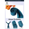 image:imageHISDERN Plaid Ties for Men Classic Checkered Tie and Pocket Square Cufflinks Tie Clip Set Woven Mens Necktie BusinessBteal