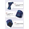 image:imageHISDERN Purple Ties For Men Handkerchief Woven Classic Mens Tie and Pocket Square Set Formal Business Wedding Necktie Dark Purple
