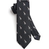 image:imageHISDERN Ties For Men Funny Holiday Mens Ties Handkerchief Animal Mens Neckties Silk Tie Pocket Square Set Business PartyBlackgiraffe