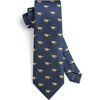 image:imageHISDERN Ties For Men Funny Holiday Mens Ties Handkerchief Animal Mens Neckties Silk Tie Pocket Square Set Business PartyNavy Bluedinosaur