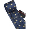 image:imageHISDERN Ties For Men Funny Holiday Mens Ties Handkerchief Animal Mens Neckties Silk Tie Pocket Square Set Business PartyNavy Bluedinosaur