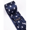 image:imageHISDERN Ties For Men Funny Holiday Mens Ties Handkerchief Animal Mens Neckties Silk Tie Pocket Square Set Business PartyNavy Blueelephant
