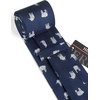 image:imageHISDERN Ties For Men Funny Holiday Mens Ties Handkerchief Animal Mens Neckties Silk Tie Pocket Square Set Business PartyNavy Blueelephant2