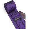 image:imageHISDERN Ties For Men Funny Holiday Mens Ties Handkerchief Animal Mens Neckties Silk Tie Pocket Square Set Business PartyPurplebat