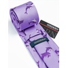 image:imageHISDERN Ties For Men Funny Holiday Mens Ties Handkerchief Animal Mens Neckties Silk Tie Pocket Square Set Business PartyPurpledolphin