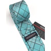 image:imageHISDERN Ties for Men Solid Color 217 Skinny Tie Formal Business Neckties Silk Classic Woven Satin Wedding NecktieB5peacock Blue