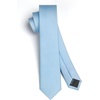 image:imageHISDERN Ties for Men Solid Color 217 Skinny Tie Formal Business Neckties Silk Classic Woven Satin Wedding NecktieD1baby Blue