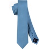 image:imageHISDERN Ties for Men Solid Color 217 Skinny Tie Formal Business Neckties Silk Classic Woven Satin Wedding NecktieD2haze Blue
