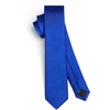 image:imageHISDERN Ties for Men Solid Color 217 Skinny Tie Formal Business Neckties Silk Classic Woven Satin Wedding NecktieD4royal Blue