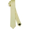 image:imageHISDERN Ties for Men Solid Color 217 Skinny Tie Formal Business Neckties Silk Classic Woven Satin Wedding NecktieEyellow1