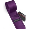 image:imageHISDERN Ties for Men Solid Color 217 Skinny Tie Formal Business Neckties Silk Classic Woven Satin Wedding NecktiePurple1