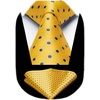 image:imageHISDERN Yellow Ties for Men Classic Silk Ties and Pocket Square Formal Business Polka Dot Necktie Handkerchief Set Wedding Party Prom Suit Neckties