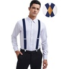 image:imageHISDERN Suspenders for Men Oxford Business Casual Formal Collared Shirt