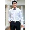 image:imageHISDERN Bow Ties for Men Paisley Floral Pretied Bowtie Pocket Square Set Mens Formal Bow Ties Wedding PartyBlack Paisley