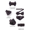 image:imageHISDERN Bow Ties for Men Paisley Floral Pretied Bowtie Pocket Square Set Mens Formal Bow Ties Wedding PartyBrown Paisley