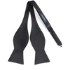 image:imageHISDERN Mens Black Vest 3 Botton and Self Tie amp Pocket Square Set for Wedding Prom