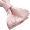 image:imageHISDERN Mens Bow Ties Self Tie Woven Satin Pocket Squares Set Formal Tuxedo Floral Paisley Bowties for Wedding Party PromDusty Pink5
