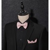 image:imageHISDERN Mens Bow Ties Self Tie Woven Satin Pocket Squares Set Formal Tuxedo Floral Paisley Bowties for Wedding Party PromDusty Pink5