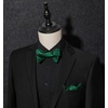 image:imageHISDERN Mens Bow Ties Self Tie Woven Satin Pocket Squares Set Formal Tuxedo Floral Paisley Bowties for Wedding Party PromGreen Paisley6