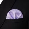image:imageHISDERN Mens Bow Ties Self Tie Woven Satin Pocket Squares Set Formal Tuxedo Floral Paisley Bowties for Wedding Party PromPurple Lavender