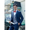 image:imageHISDERN Mens Bow Ties Self Tie Woven Satin Pocket Squares Set Formal Tuxedo Floral Paisley Bowties for Wedding Party PromRed 4