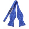 image:imageHISDERN Mens Bow Ties Self Tie Woven Satin Pocket Squares Set Formal Tuxedo Floral Paisley Bowties for Wedding Party PromRoyal Blue