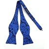 image:imageHISDERN Mens Bow Ties Self Tie Woven Satin Pocket Squares Set Formal Tuxedo Floral Paisley Bowties for Wedding Party PromRoyal Blue Paisley4