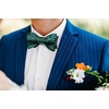 image:imageHISDERN Mens Bow Ties Self Tie Woven Satin Pocket Squares Set Formal Tuxedo Floral Paisley Bowties for Wedding Party PromTeal 4