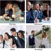 image:imageHISDERN Mens Bow Ties Self Tie Woven Satin Pocket Squares Set Formal Tuxedo Floral Paisley Bowties for Wedding Party PromYellow