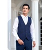 image:imageHISDERN Paisley Ties for Men Handkerchief Mens Suit Vest Plaid Dress Vest for Men