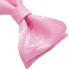 image:imageHISDERN Pink Bowties for Men Floral Paisley Selftie Bowtie Woven Silk Mens Bow Tie with Pocket Square Set for Wedding Party Light Pink 2Pack