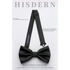 image:imageHISDERN Black Bow Ties for Men PreTied Paisley Bow Ties and Pocket Square Set Formal Floral Bowtie Classic Bowties for Wedding Party
