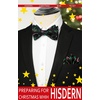 image:imageHISDERN Christmas Bow Ties for Men Xmas Selftied Bowties and Pocket Square Set Festival Woven Bowtie Handkerchief03black  Red Candy Cane