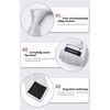 image:imageHISDERN Mens Solid Ties Formal Business Woven Tie and Pocket Square Cufflinks Set Classic Silk Satin Necktie WeddingCwhite