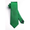 image:imageHISDERN Mens Solid Ties Formal Business Woven Tie and Pocket Square Cufflinks Set Classic Silk Satin Necktie WeddingJ2green Light