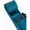 image:imageHISDERN Mens Solid Ties Formal Business Woven Tie and Pocket Square Cufflinks Set Classic Silk Satin Necktie WeddingJ6teal