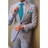 image:imageHISDERN Mens Solid Ties Formal Business Woven Tie and Pocket Square Cufflinks Set Classic Silk Satin Necktie WeddingJ6teal