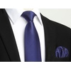 image:imageHISDERN Mens Solid Ties Formal Business Woven Tie and Pocket Square Cufflinks Set Classic Silk Satin Necktie WeddingK3navy Blue 1