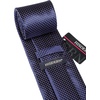 image:imageHISDERN Mens Solid Ties Formal Business Woven Tie and Pocket Square Cufflinks Set Classic Silk Satin Necktie WeddingK3navy Blue 1