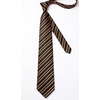 image:imageHISDERN Mens Ties Solid Color Tie and Pocket Square Set Classic Woven Formal Neckties amp Handkerchief Wedding PartyBlack Gold Striped