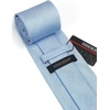 image:imageHISDERN Mens Ties Solid Color Tie and Pocket Square Set Classic Woven Formal Neckties amp Handkerchief Wedding PartyBlue