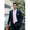 image:imageHISDERN Mens Ties Solid Color Tie and Pocket Square Set Classic Woven Formal Neckties amp Handkerchief Wedding PartyBlush Pink Check