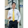 image:imageHISDERN Mens Ties Solid Color Tie and Pocket Square Set Classic Woven Formal Neckties amp Handkerchief Wedding PartyD05 Yellow
