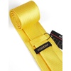 image:imageHISDERN Mens Ties Solid Color Tie and Pocket Square Set Classic Woven Formal Neckties amp Handkerchief Wedding PartyD05 Yellow