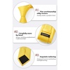 image:imageHISDERN Mens Ties Solid Color Tie and Pocket Square Set Classic Woven Formal Neckties amp Handkerchief Wedding PartyD05 Yellow