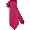 image:imageHISDERN Mens Ties Solid Color Tie and Pocket Square Set Classic Woven Formal Neckties amp Handkerchief Wedding PartyPink Paisley