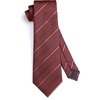 image:imageHISDERN Mens Ties Solid Color Tie and Pocket Square Set Classic Woven Formal Neckties amp Handkerchief Wedding PartyRed 3